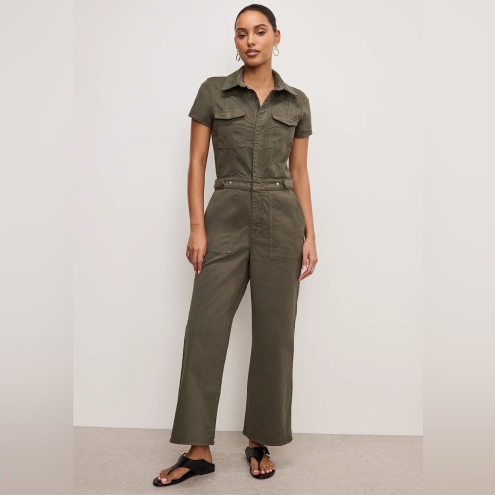 Good American Green Utility Jumpsuit